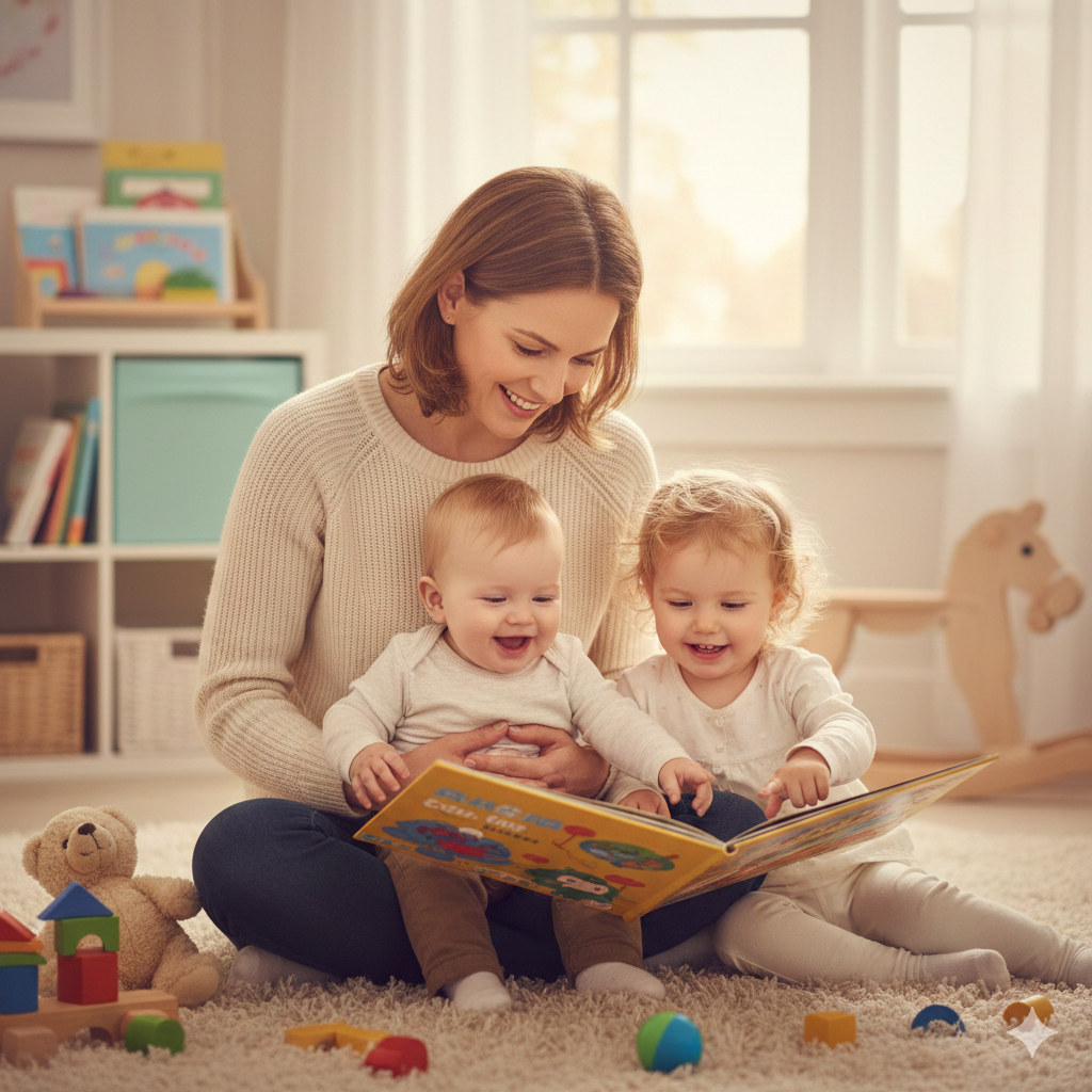 Няня с детьми